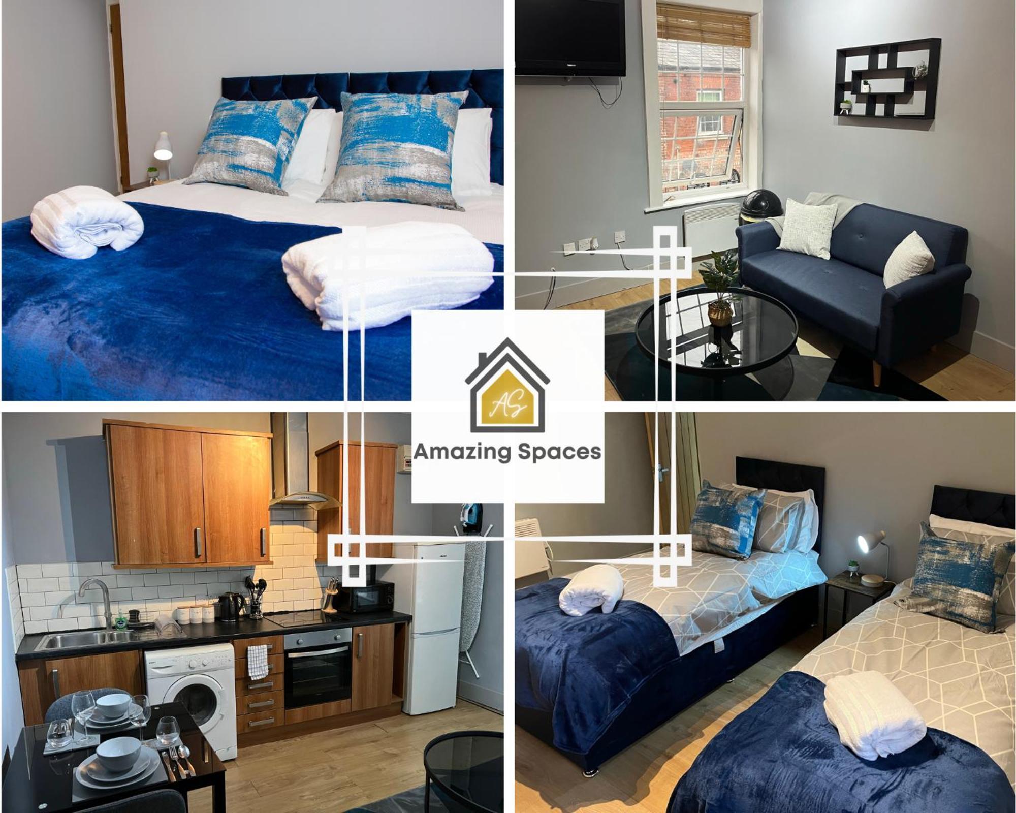 City Centre 2 Bed Flat Sleeps 3 For Work And Leisure With Free Wifi By Amazing Spaces Relocations Ltd ワーリントン エクステリア 写真